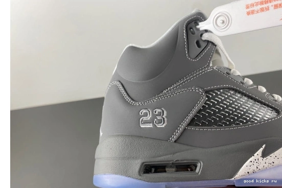   136027-005 136027-005  'Wolf Jordan 5 Retro Grey' 0331